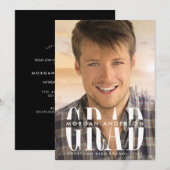 Epic Afstudeerder Vertical Photo Graduparty Kaart (Voorkant / Achterkant)