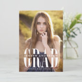 Epic Afstudeerder Vertical Photo Graduparty Kaart (Staand voorkant)