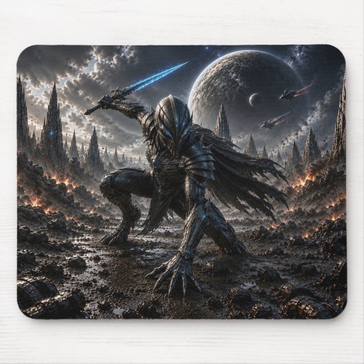 Epic Alien Knight in a Distant Galaxy Muismat (Voorkant)