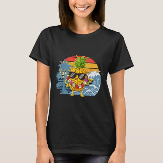 Epic Aloha Hawaiian Pineapple Sign Hawaii Shaka T-shirt (Voorkant)