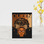 Epic American Melanin History Queen Black African Kaart (Gele Bloem)