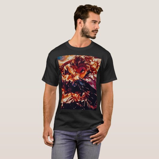 "Epic Anime Art: Signature Print T-shirt" T-shirt (Voorkant volledig)