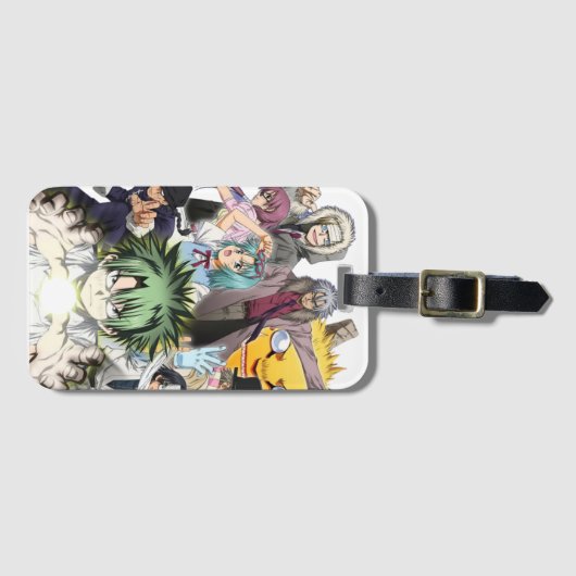 Epic Anime Heroes Battle Squad Notebook Bagagelabel (Voorkant (horizontaal))