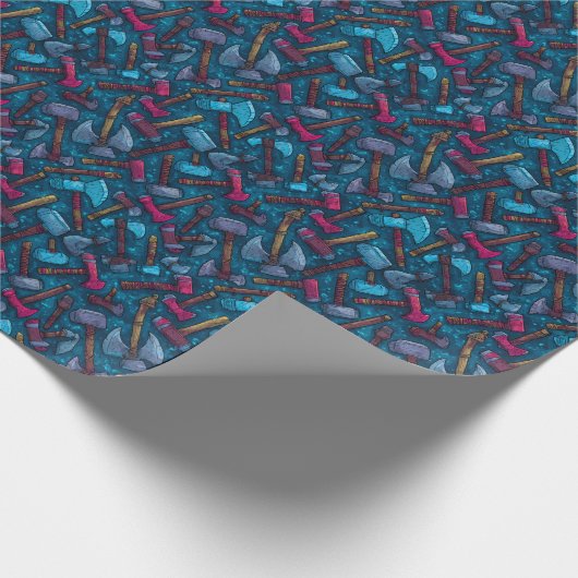 Epic Battle Axes D&D Warrior Cadeaupapier (Hoek)