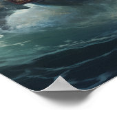 Epic Battle: Megalodon vs T-Rex Poster - Ontketene (Hoek)