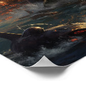 Epic Battle of Orca vs. The Black Pearl - Verbluff Poster (Hoek)