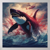 Epic Battle: Orca vs Kraken Poster - Ontketen de P (Voorkant)