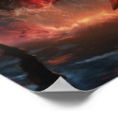 Epic Battle: Orca vs. Kraken Poster - Spectaculair (Hoek)