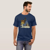 Epic Battle Shark vs Lion vs Beer vs Eagle T-shirt (Voorkant volledig)