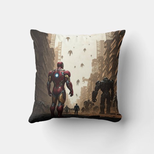 Epic Battle Sierkussen: Heroes vs. Machines (en) O Kussen (Achterkant)