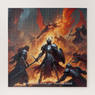 Epic Black Knight Art Puzzel Collectie Legpuzzel