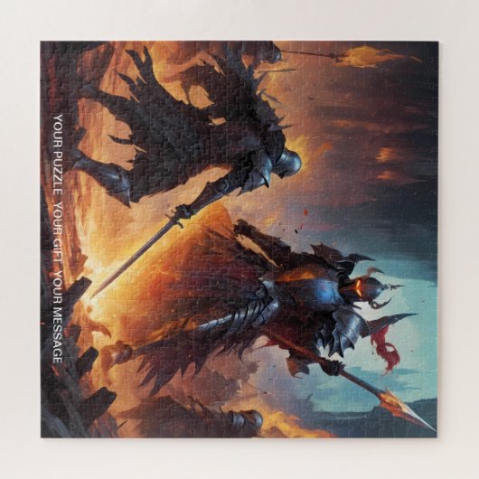 Epic Black Knight Art Puzzel Collectie Legpuzzel (Horizontaal)