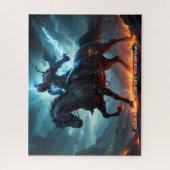 Epic Black Knight & Stallion Art Puzzel Collectie Legpuzzel (Verticaal)
