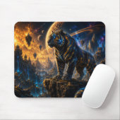 Epic Blue & Gold Celestial Tiger Mouse Pad Muismat (Met muis)