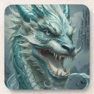 Epic Blue Storm Dragon Bier Onderzetter