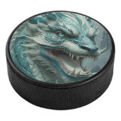 Epic Blue Storm Dragon Hockey Puck (3/4)