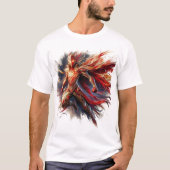 Epic Brushstroke Superhero: Artistiek T-Shirt Ontw (Voorkant)