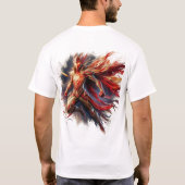 Epic Brushstroke Superhero: Artistiek T-Shirt Ontw (Achterkant)