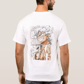 Epic Cartoon Hero Transformation T-shirt – PowerF (Achterkant)