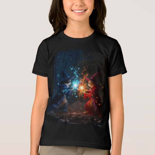 Epic Cat Duel Grappig Overhemd Tri-Blend Shirt (Voorkant)