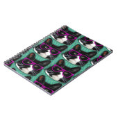 Epic Cat met Glasses Photo Pattern Art Notitieboek (Linkerzijde)
