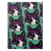 Epic Cat met Glasses Photo Pattern Art Notitieboek (Voorkant)