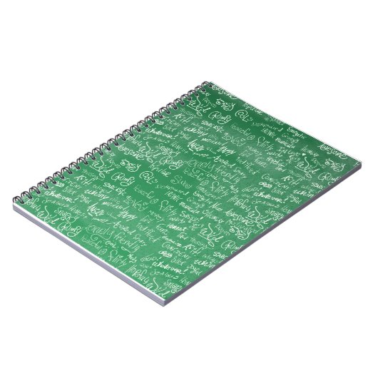 Epic Chalkboard Moods Funny School Gezegden Notitieboek (Linkerzijde)