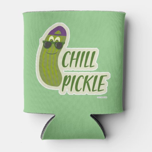 Epic Chill Pickle Funny Character Design Fun Blikjeskoeler (Voorkant)