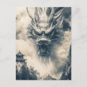 Epic Chinese Dragon Illustratie Briefkaart (Voorkant)
