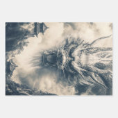 Epic Chinese Dragon Illustratie Inpakpapier Vel (Voorkant)