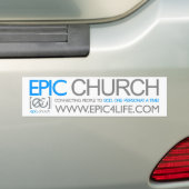 Epic Church Bumpersticker (Op auto)