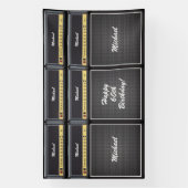Epic Classic Rock Gitaar Amp Stack 60ste Verjaarda Spandoek (Verticaal)