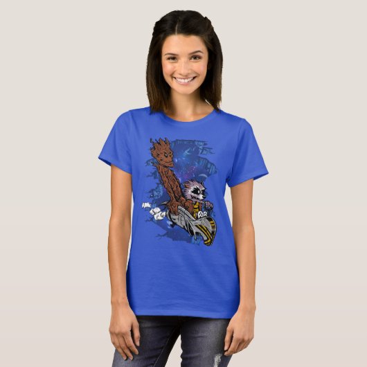 Epic Cosmic Adventure – Galactic Warrior and Rebel T-shirt (Voorkant volledig)