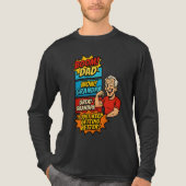 Epic Custom Dad→Opa→Opa-Opa Comic Gift Tri-Blend Shirt (Voorkant volledig)