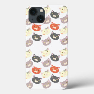 Epic Cute Cat Head Cartoon Fun Pattern Case-Mate iPhone Case