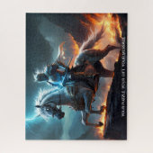 Epic Dark Knight & Stallion Art Puzzel Collectie (Verticaal)