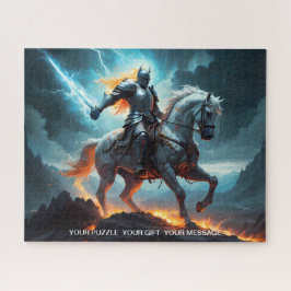 Epic Dark Knight & Stallion Art Puzzel Collectie