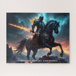 Epic Dark Knight & Stallion Art Puzzel Collectie