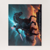 Epic Dark Knight & Stallion Art Puzzel Collectie Legpuzzel (Verticaal)