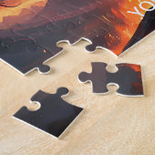 Epic Dark Knight & Stallion Art Puzzel Collectie Legpuzzel (Zijkant)