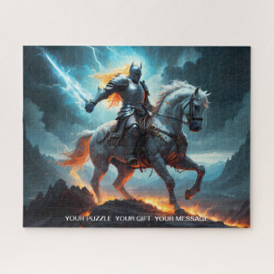 Epic Dark Knight & Stallion Art Puzzel Collectie Legpuzzel