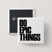 Epic Dingen Vierkante Button 5,1 Cm (Voorkant /achterkant)