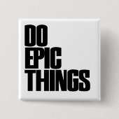 Epic Dingen Vierkante Button 5,1 Cm (Voorkant)