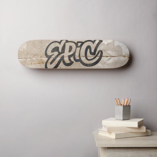 Epic Distress Graffiti Street Skateboard (Muurkunst (Horizontaal))
