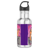Epic Dj Cat Marker Illustration Cartoon Fun Waterfles (Voorkant)