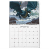 Epic Dragon Art Fantasy Calendar Kalender (Feb 2027)