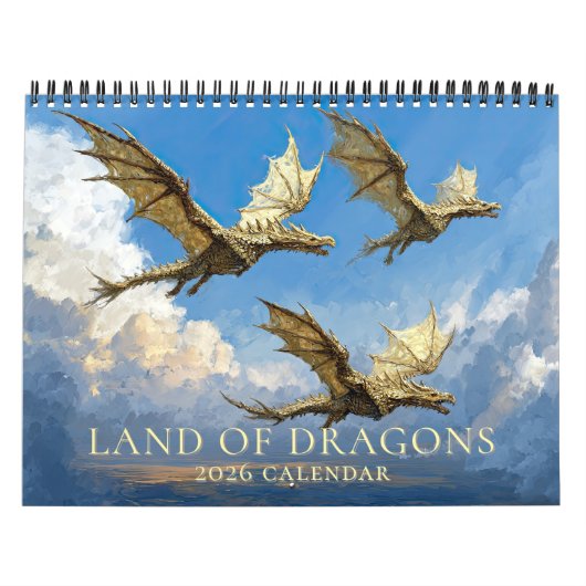 Epic Dragon Art Fantasy Calendar Kalender (Hoes)