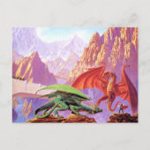 Epic Dragon Fight Briefkaart - Mythische gevechtsk (Voorkant)