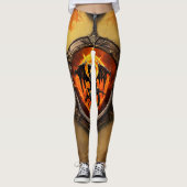 Epic Dragon Flame hanger Leggings – ontsteek je (Voorkant)