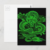 Epic Dragon Green Briefkaart (Voorkant / Achterkant)